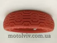 Покришка (шина) лита червона з сотами для електросамоката на колесо 8,5" дюйма (230).